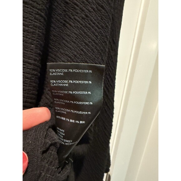 Anthropologie Maeve Womens Small Claire Black Textured Knit Pullover Top Shirt - Picture 7 of 8
